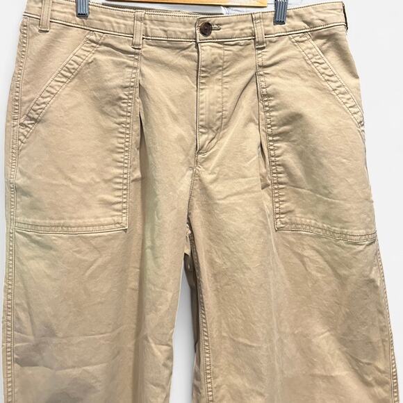 Banana Republic Khaki Authentic Chino Utility Pants Size 14 Classic Minimalist - Picture 4 of 8